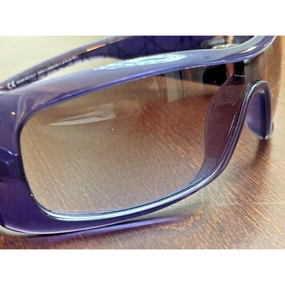 Pre-loved CD DIOR Cannage 2 KTKJN 115 Sunglasses Shield Wraparound Purple Italy - Picture 8 of 12